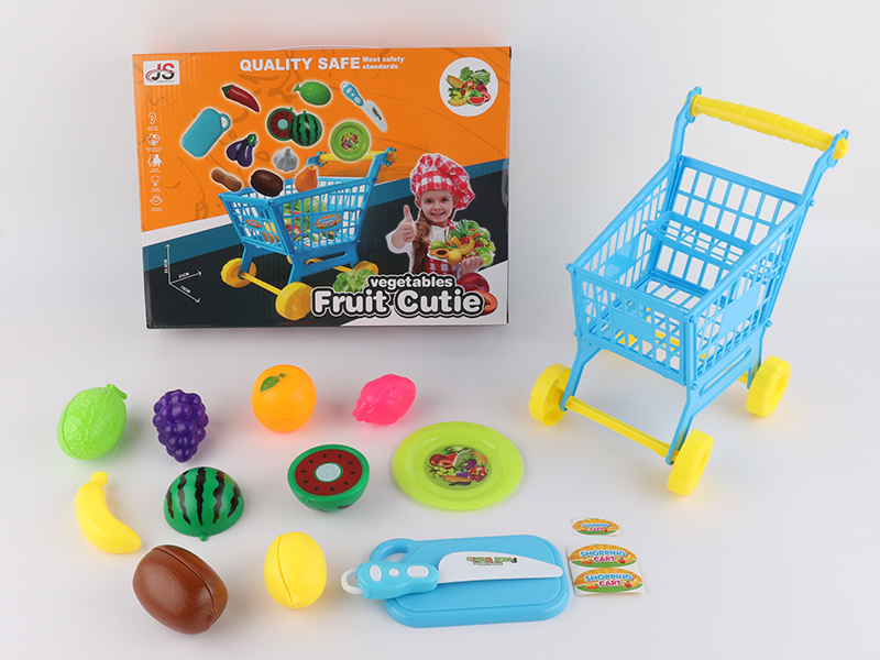 Cutting Fruits Shopping Cart Set 24pcs