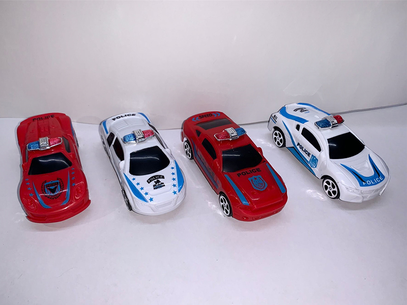 Solid Color Pull Back Plice Car