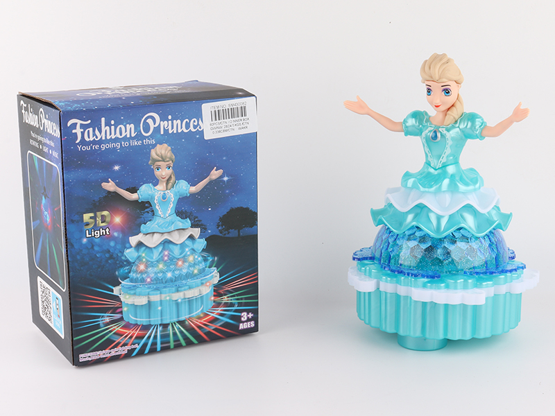 B/O Rotating Lift Princess With Light And Music