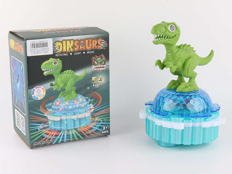 B/O Rotating Lift Dinosaur With Light And Music