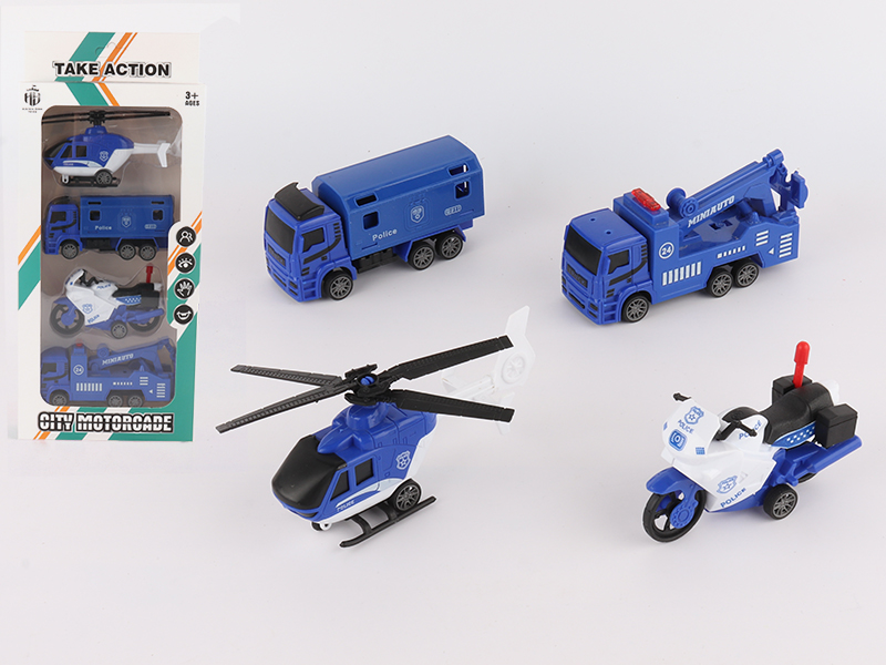 Pull Back Police Car Set