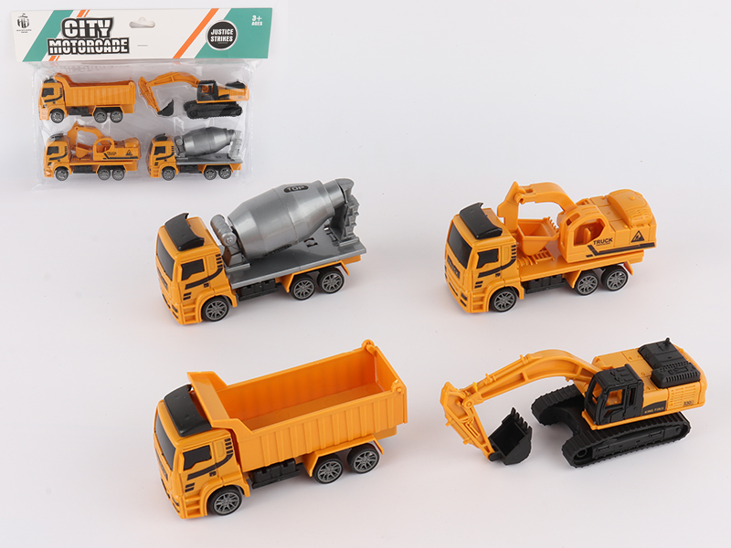 Pull Back Engineering Truck Set