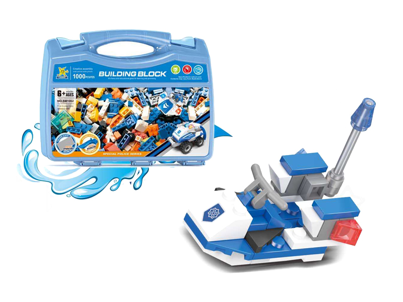 1000PCS Police Creative Building Blocks