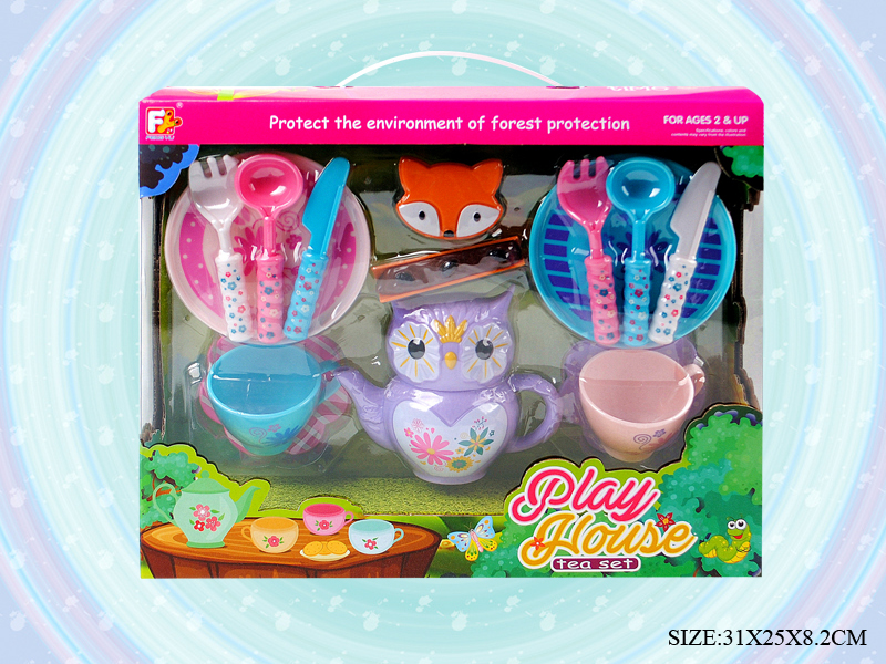 13pcs Owl Tea Set
