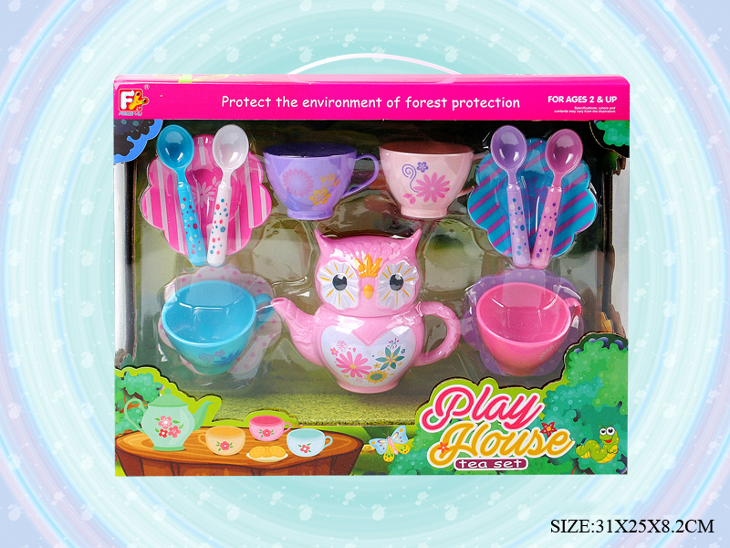 15pcs Owl Tea Set