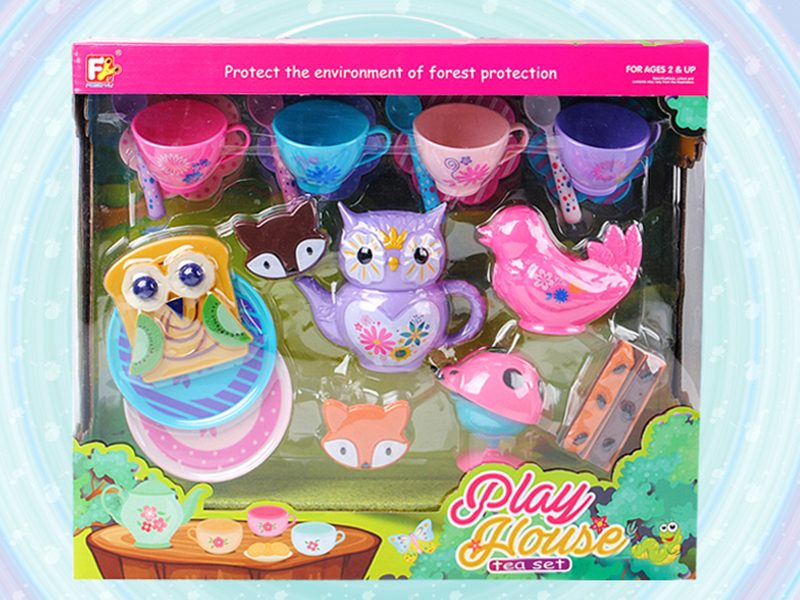 22pcs Owl Tea Set