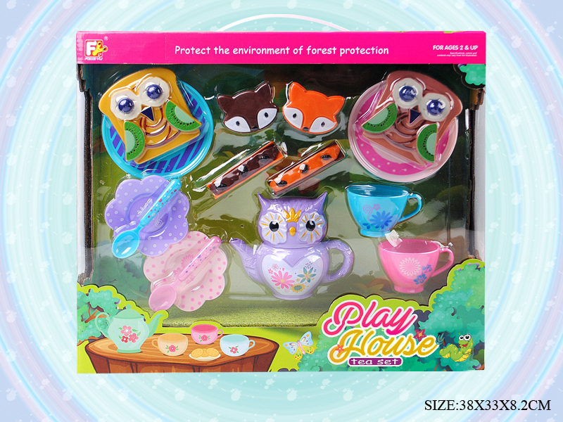 15pcs Owl Tea Set