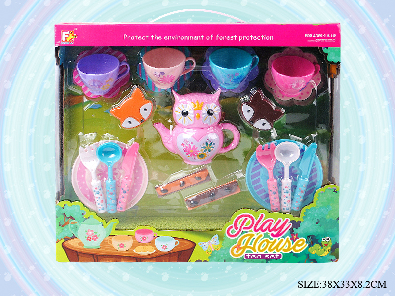 21pcs Owl Tea Set