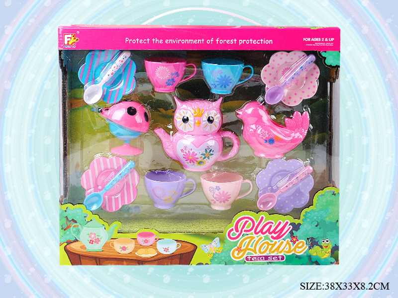 15pcs Owl Tea Set