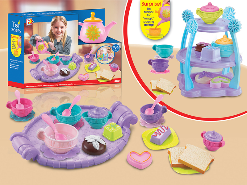 33pcs Dessert Plate Tea Set