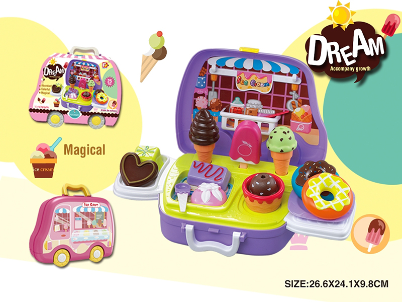 25pcs Ice Cream Portable Car Combination