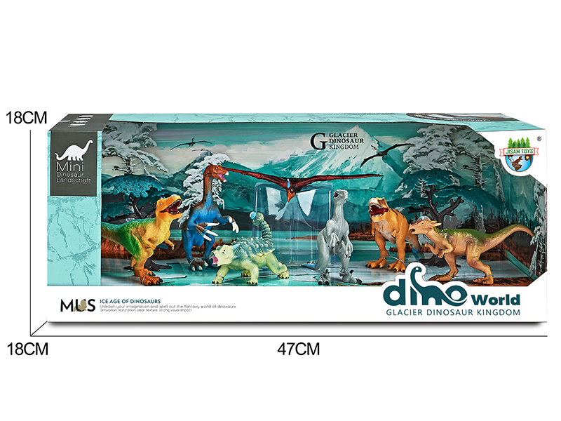 Dinosaur Glacier Scene Set