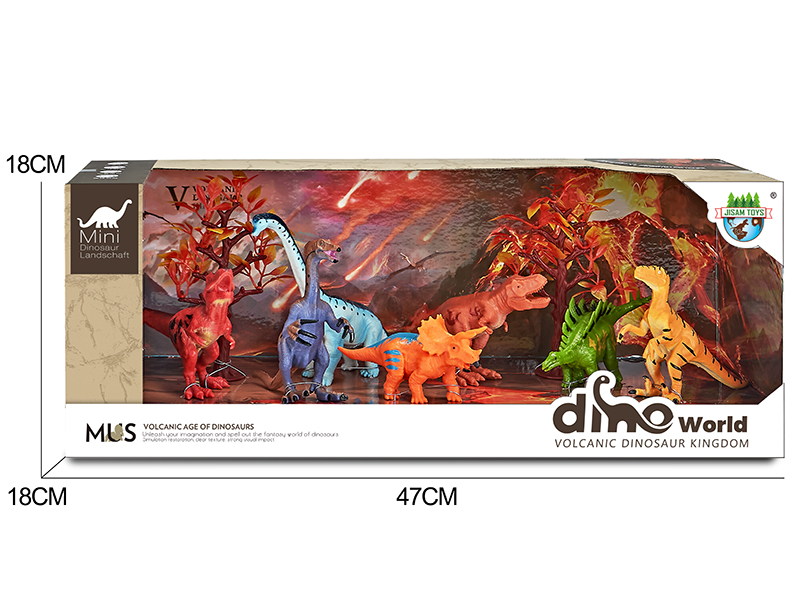 Dinosaur Volcano Scene Set