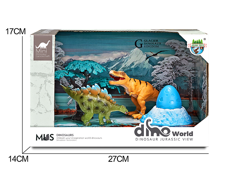 Dinosaur Glacier Scene Set + Surprise Dragon Egg