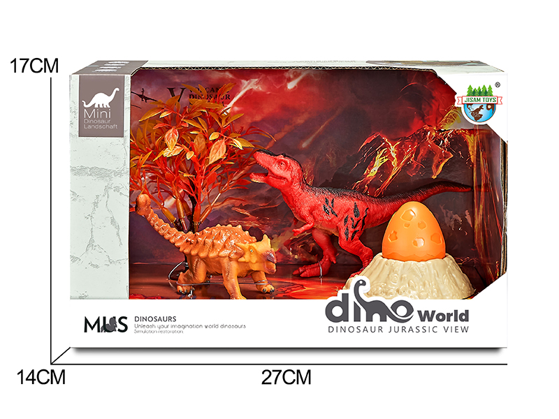 Dinosaur Volcano Scene Set + Surprise Dragon Egg