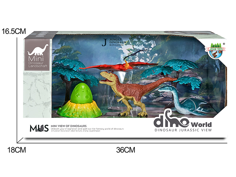 Dinosaur Forest Scene Set + Surprise Dragon Egg