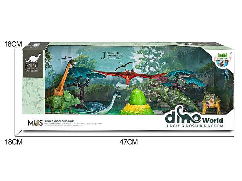 Dinosaur Forest Scene Set + Surprise Dragon Egg