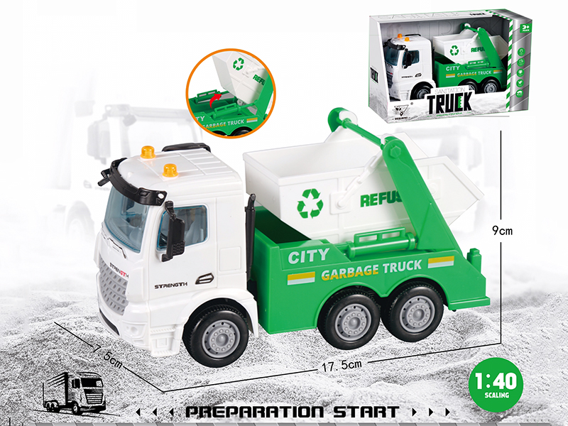1:40 Friction Sanitation Truck
