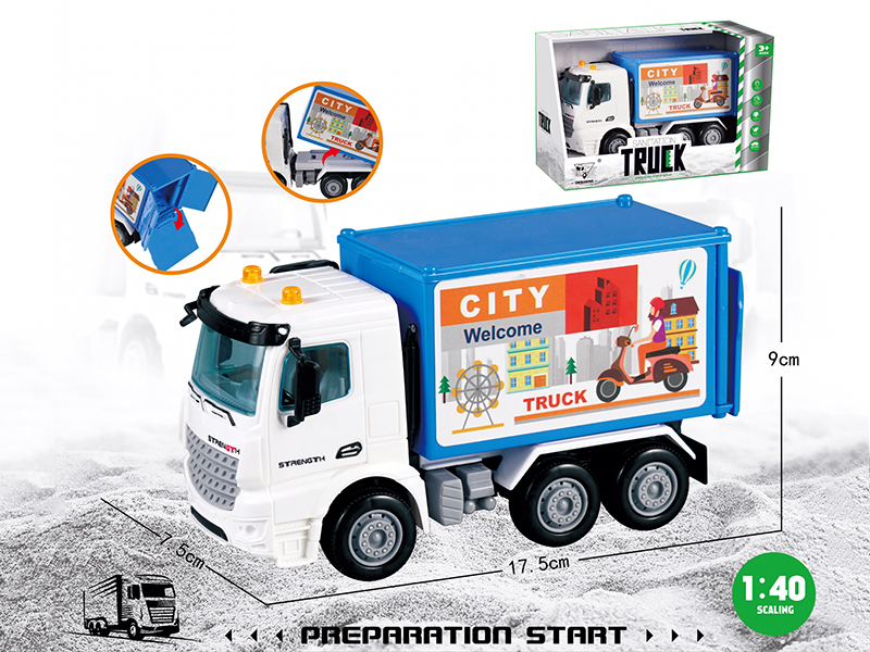 1:40 Friction Sanitation Truck