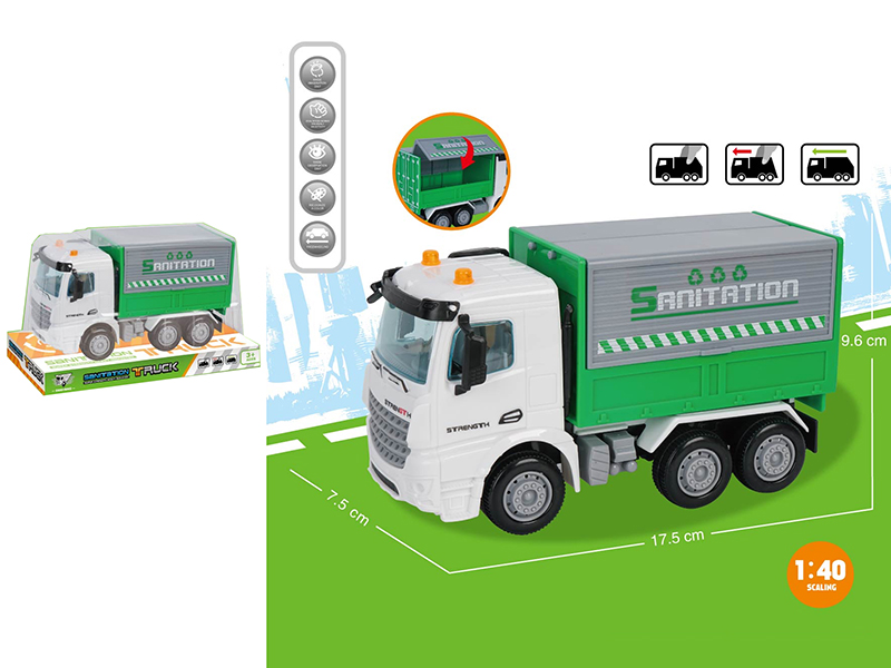 1:40 Friction Sanitation Truck