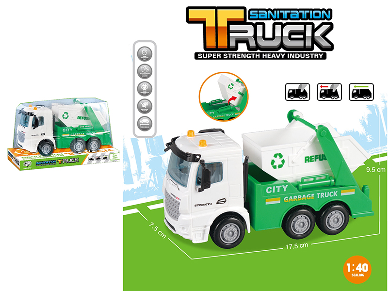1:40 Friction Sanitation Truck