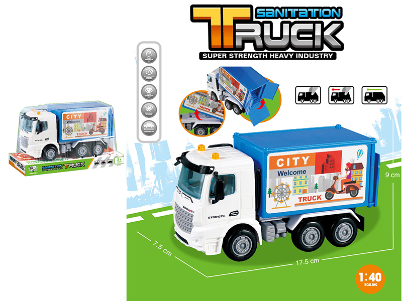 1:40 Friction Sanitation Truck