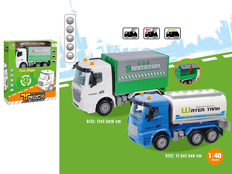 1:40 Friction Sanitation Truck