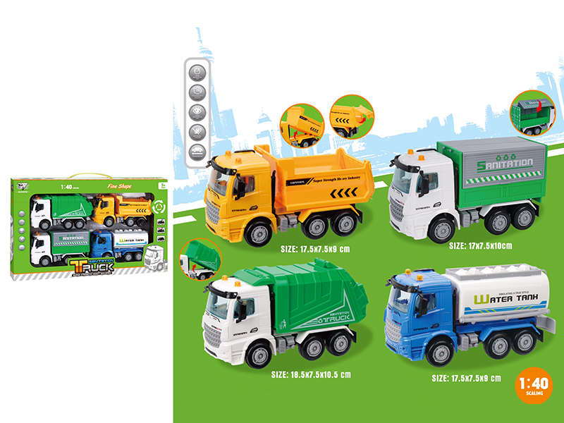 1:40 Friction Sanitation Truck