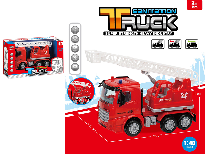 1:40 Friction Fire Engine