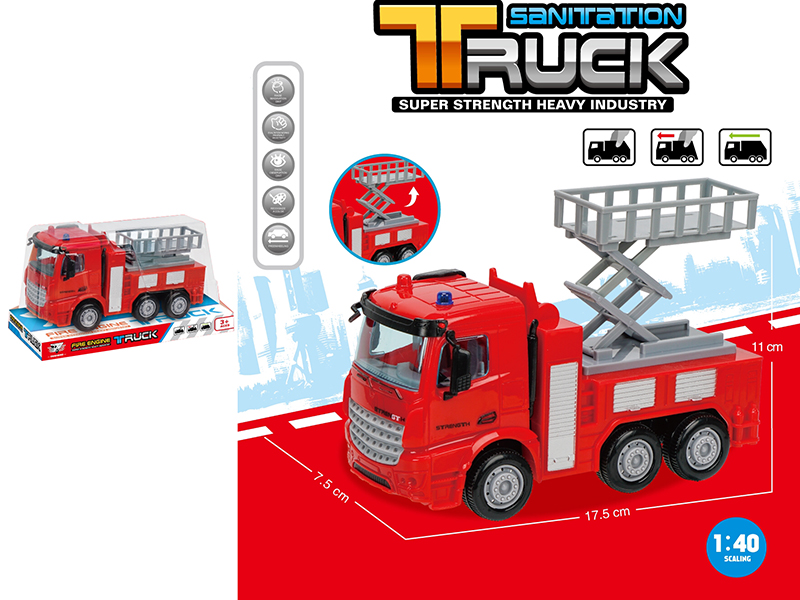 1:40 Friction Fire Engine