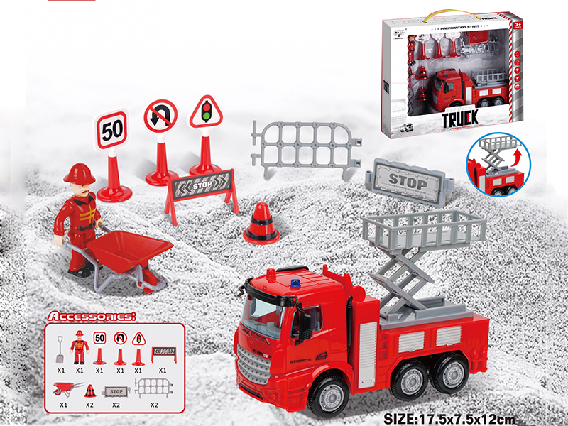 Friction Fire Engine Set