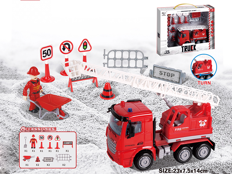 Friction Fire Engine Set