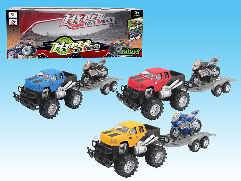 Friction Land Rover + Motorcycle