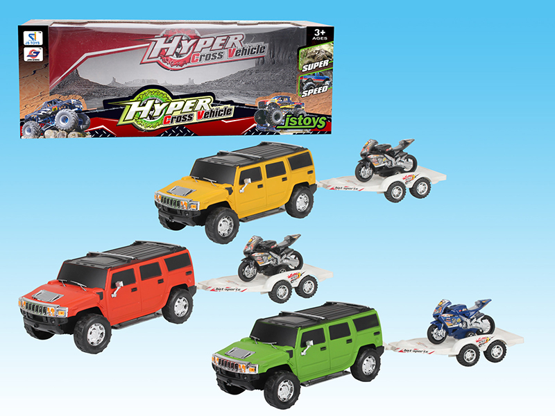 Friction Off-Road Hummer + Motorcycle