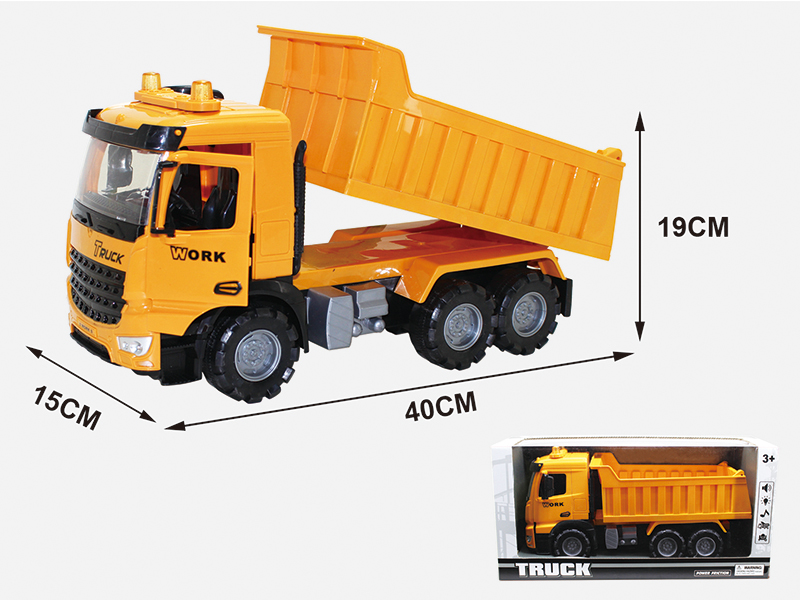 Friction Dumper Engineering Truck(Open Door Music Light )