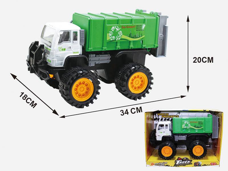 Friction Big Wheel Sanitation Truck