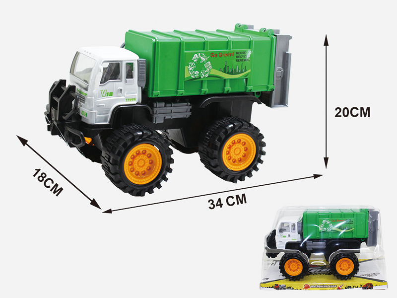 Friction Big Wheel Sanitation Truck