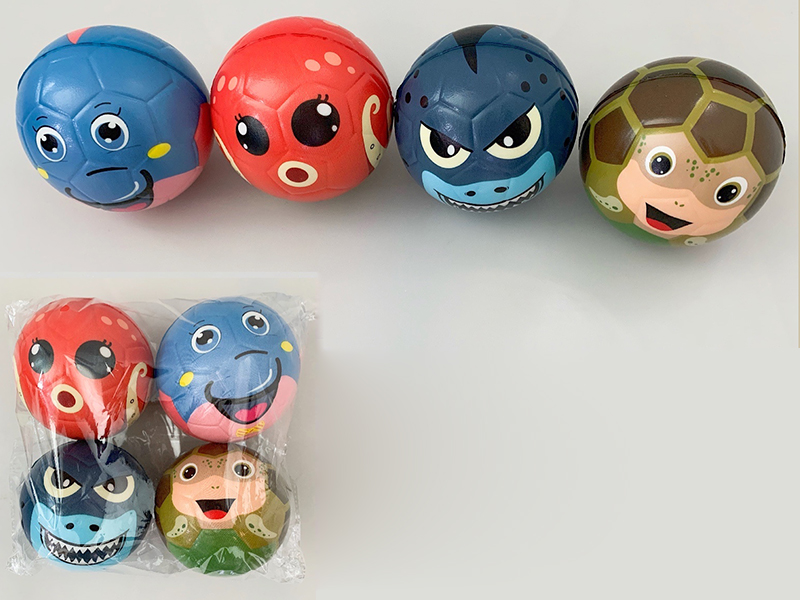 10CM PU Sea Animal Ball 12PCS