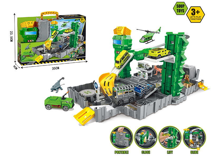Portable Parking Lot - Dinosaur World