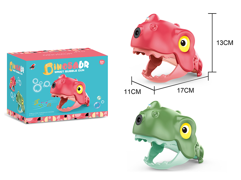 Dinosaur Wrist Bubble Gun With Light And Music