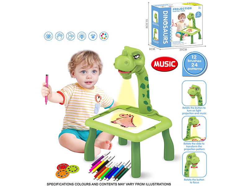 Dinosaur  Projection Painting Table(With Music)