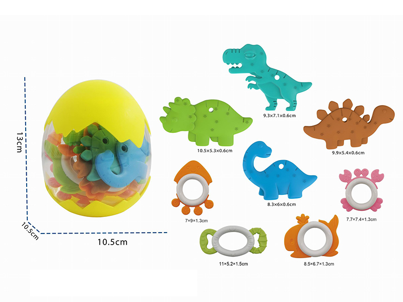 Dinosaur Sea Animal Teether 8pcs