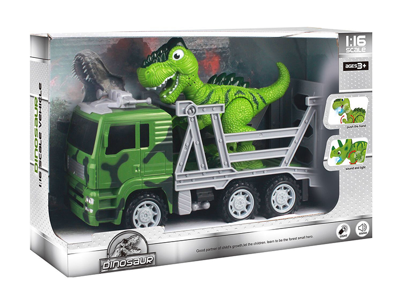 1:16 Friction Dinosaur Car(Dinosaur With Sound And Light)