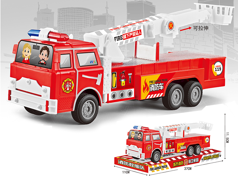 Friction Fire Ladder Truck