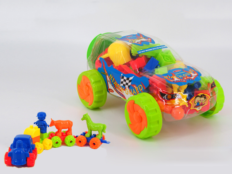 Middle Cross Country Car Shell Building Blocks(250g) 50pcs+