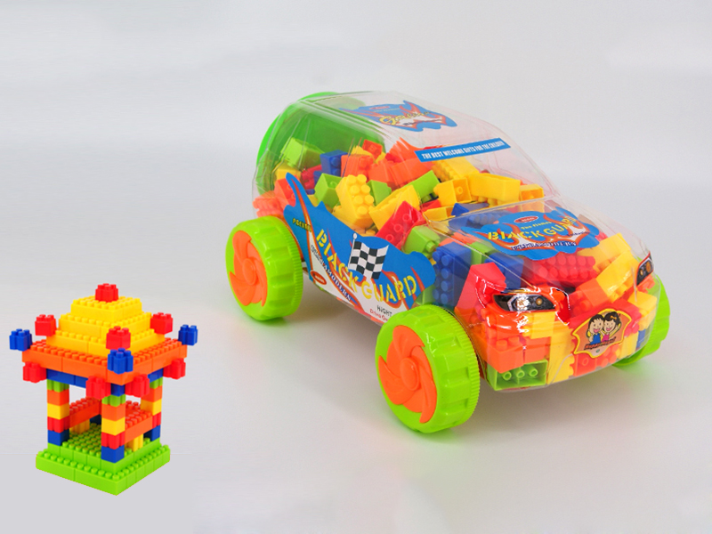 Large Cross Country Car Shell Building Blocks(600g) 195pcs+
