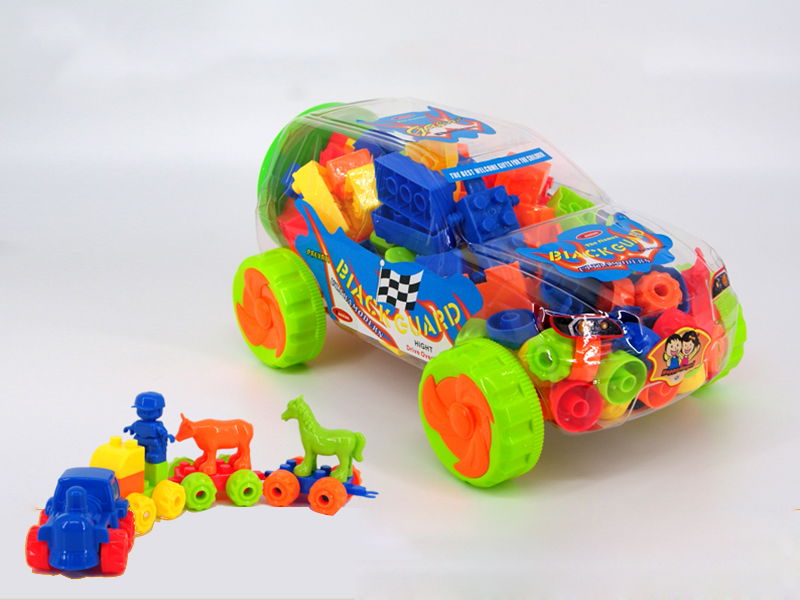 Large Cross Country Car Shell Building Blocks(420g) 102pcs+