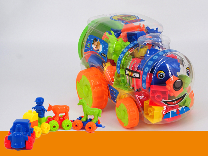 Large Train Shell Building Blocks(250g) 50pcs+