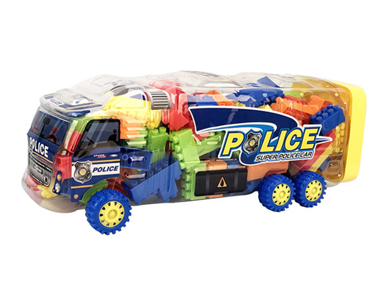 Police Car Building Blocks