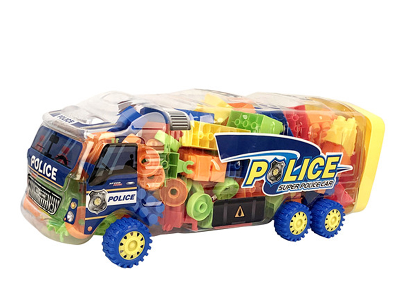 Police Car Building Blocks